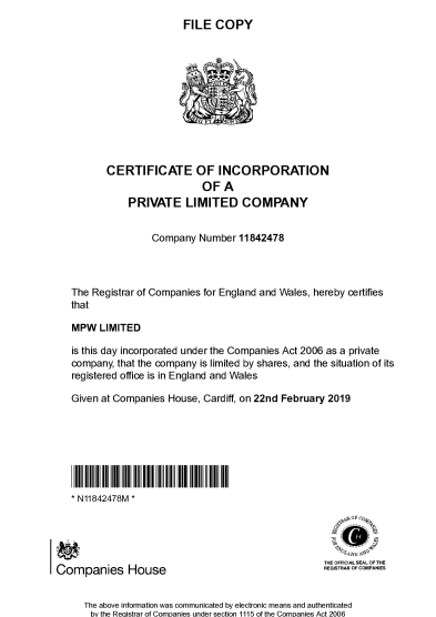Certificate Preview